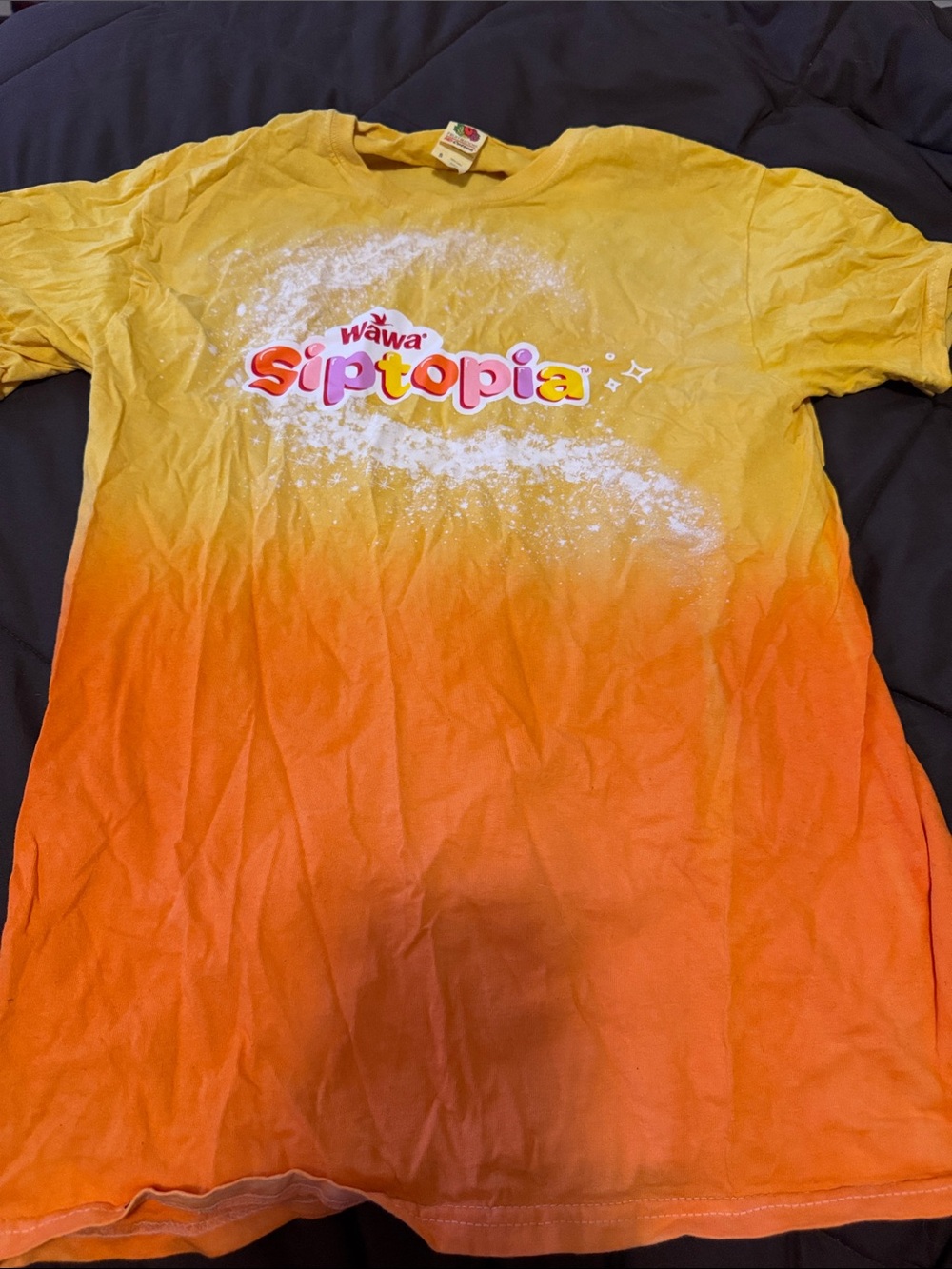 Wawa Siptopia Ombre Logo Tee - Yellow to Orange